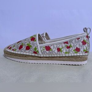 Michael Kors Red Floral Espadrilles